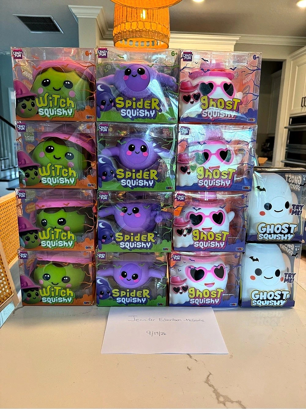 Squishmallows Squish Witch Spider Ghost Plush Set NWT